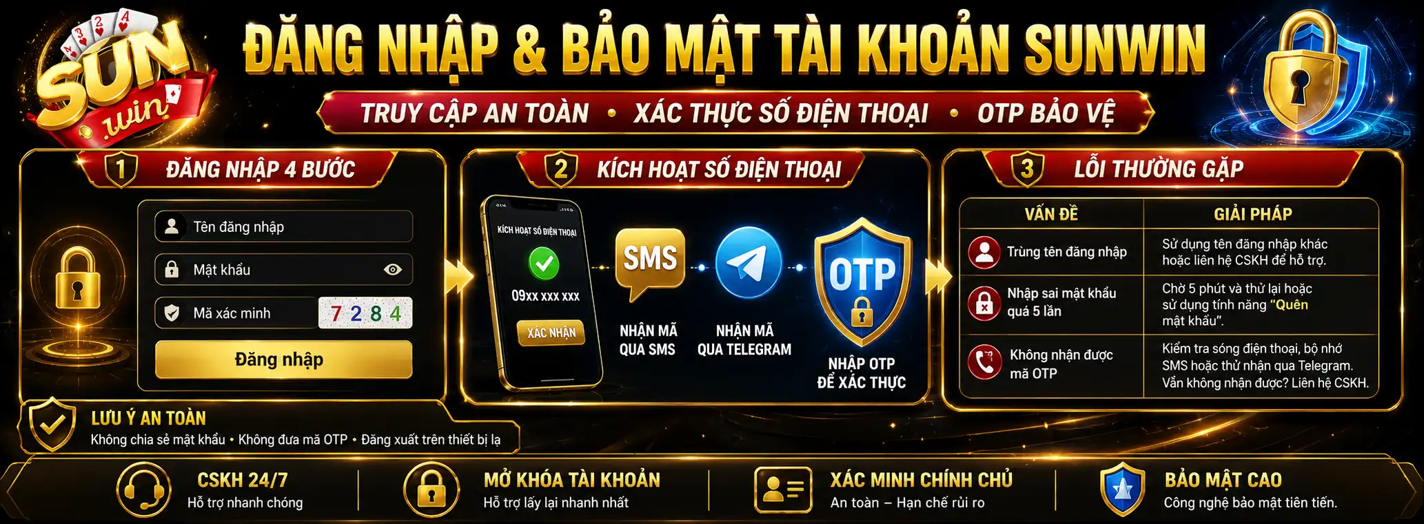 Hướng Dẫn Đăng Ký & Đăng Nhập Sunwin Nhận 50K Tân Thủ An Toàn 3 Hướng Dẫn Cách Đăng Nhập Sunwin An Toàn, Không Bị Chặn