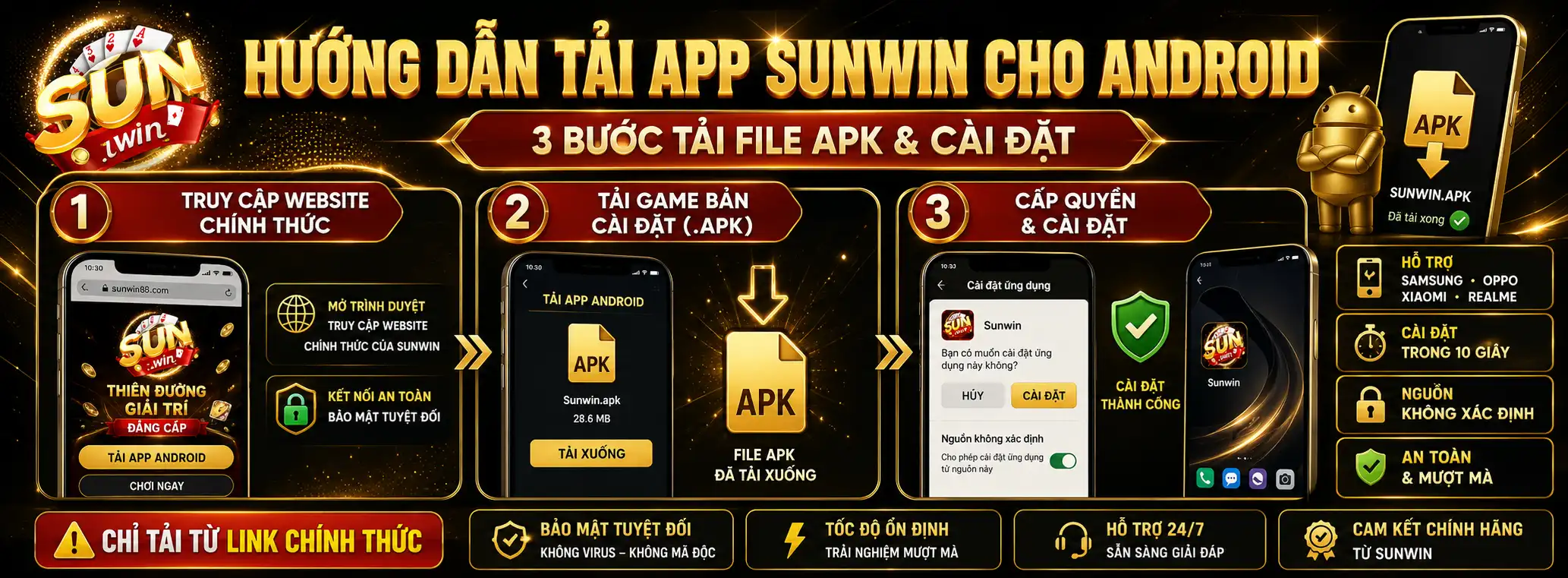 Hướng Dẫn Tải App Sunwin Cho iOS/Android Link Mới Không Bị Chặn 2 Hướng Dẫn Tải App Sunwin Cho Điện Thoại Android